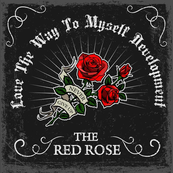 Vintage gül posteri