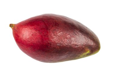 Beyaz arkaplanda yalıtılmış mango meyvesi