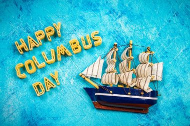 Mutlu bayram günü metin. ABD kavramı tatil. Amerika'nın kaşifi. Tatil Birleşik.