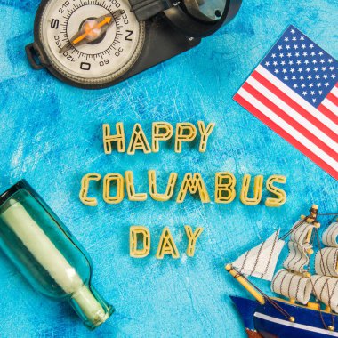 Mutlu bayram günü metin. ABD kavramı tatil. Amerika'nın kaşifi. Tatil Birleşik.