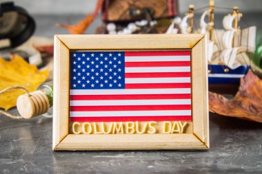 Mutlu bayram günü metin. ABD kavramı tatil. Amerika'nın kaşifi. Tatil Birleşik.