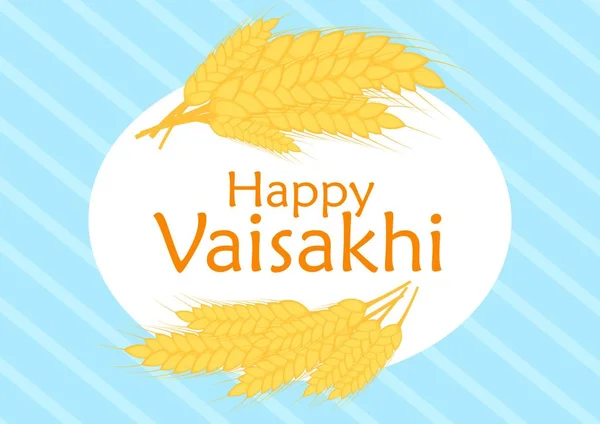 Illustration des fröhlichen vaisakhi punjabi Frühlingsfests. — Stockvektor