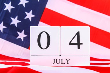 4 Temmuz için Amerika Birleşik Devletleri ABD bayrağı