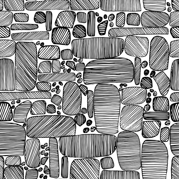 Modèle de pierres vectorielles dessinées à la main — Image vectorielle
