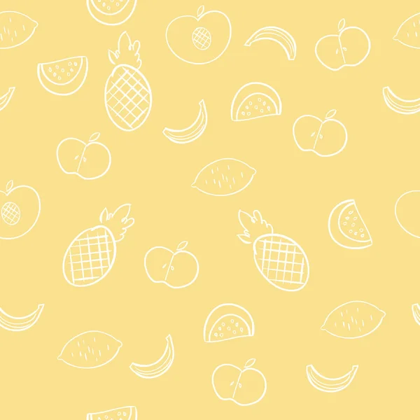 Fruits d'été motif de fond dans le vecteur . — Image vectorielle