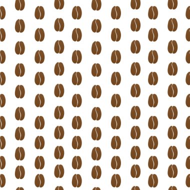 Vektör kahve çekirdekleri arka plan. seamless modeli.