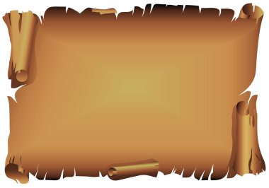 Eski kağıt levha. Kaydırma. Görüntü işleme metin, selamlar, davetler için. Resim çerçevesi