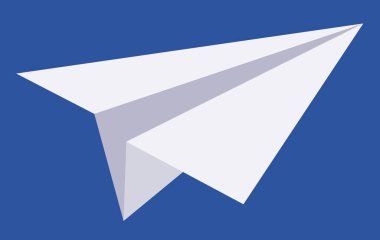 Kağıt Uçak. Çocuk oyuncağı. Tasarım, görüntü yazdırma.