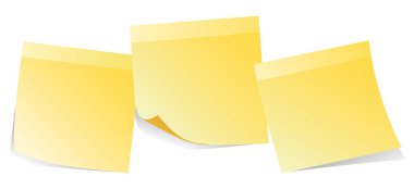 Sarı etiketli izole üzerinde beyaz arka plan, vektör çizim dikkat edin.