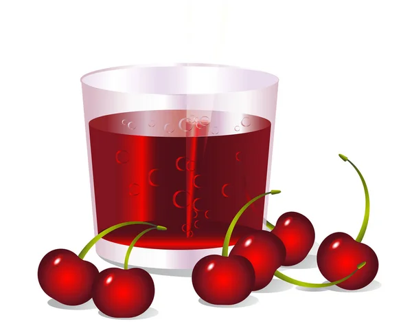 Cherry juice. Abstraction for design