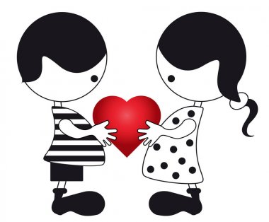 Sevgi, dostluk, ilişkiler, görüntü tasarımı için