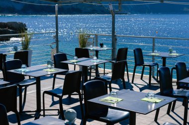 Deniz Manzaralı Teras açık kafe