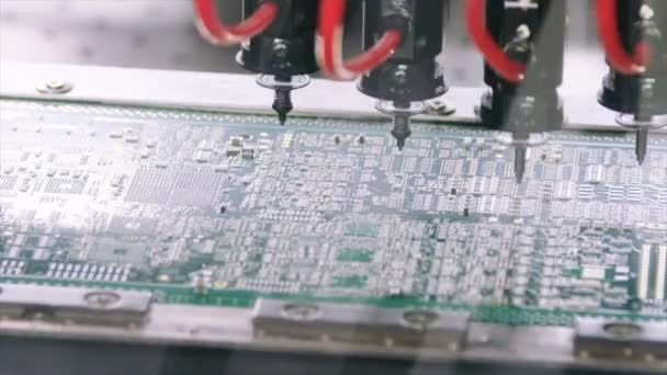 Producción de placa de circuito impreso — Vídeos de Stock