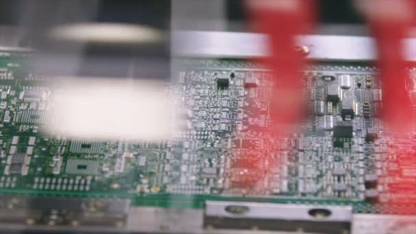 Produção de placa de circuito impresso — Vídeo de Stock