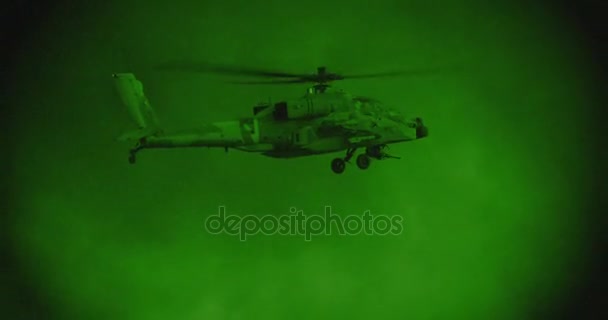 Helicóptero Apache de la fuerza aérea israelí — Vídeo de stock