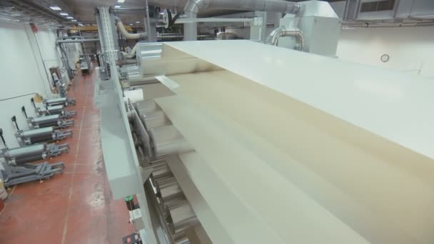 Máquina de tipografia de imprensa impressa no trabalho — Vídeo de Stock