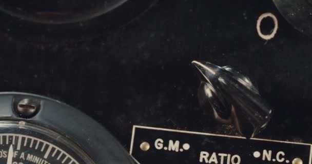 Vintage electrical equipment. — Stock Video