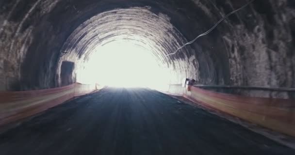 Строящийся туннель — стоковое видео