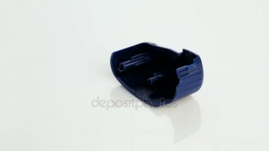 Beyaz arka plan üzerinde hassas plastik parçalar