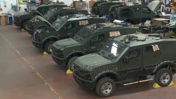 以色列, 大约2011装甲车辆制造在一个大工厂 — 图库视频影像