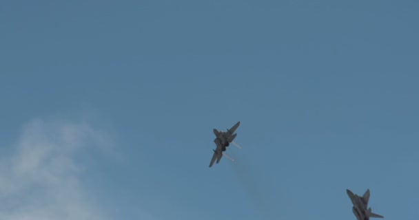 F-15 combattenti durante un airshow — Video Stock