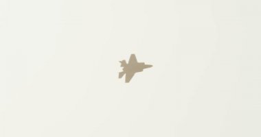 İsrail Hava Kuvvetleri F-35 stealth avcı alçak irtifa uçuş sırasında