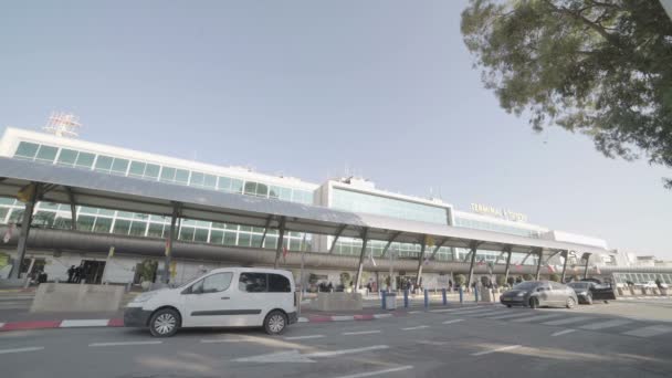 TimeLapse elfoglalt repülőtér terminál — Stock videók