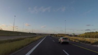 Karayolu 6 İsrail ile sürüş Timelapse