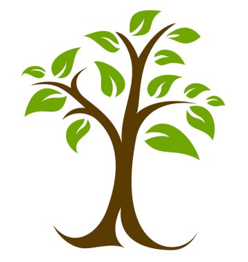 Ağaç ve yaprak logosu