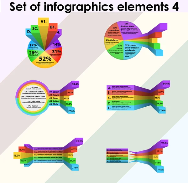 Set von Elementen der Infografik — Stockvektor