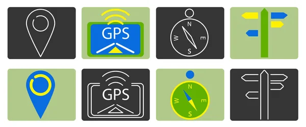 seyahat simgeleri dizisi