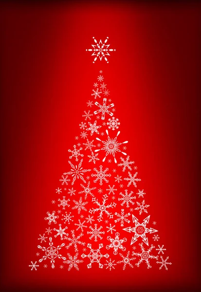 Beyaz soyut Noel ağacı