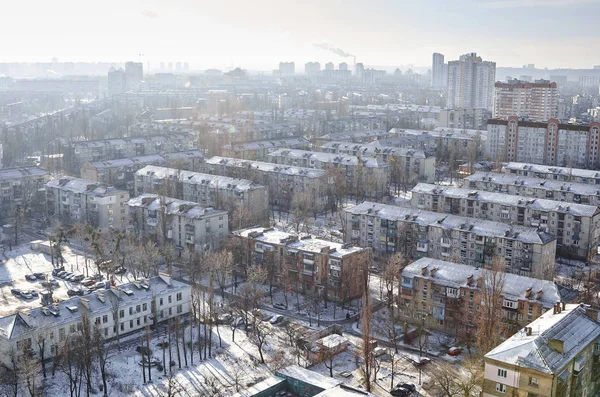 A paisagem urbana de Inverno — Fotografia de Stock
