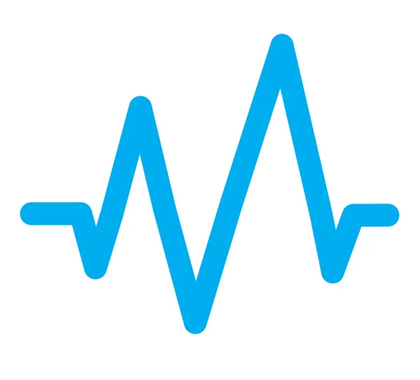 Sound wave icon. Blue music sound waves. — Stockový vektor