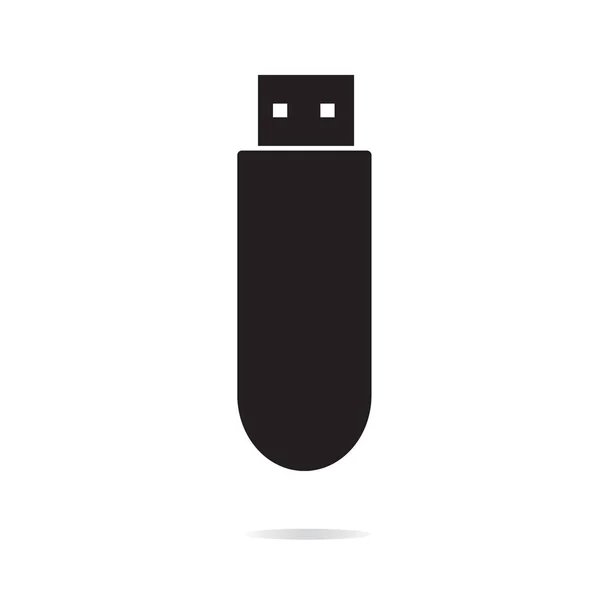 USB-Stick-Symbol auf weißem Hintergrund. USB-Stick Zeichen. — Stockvektor