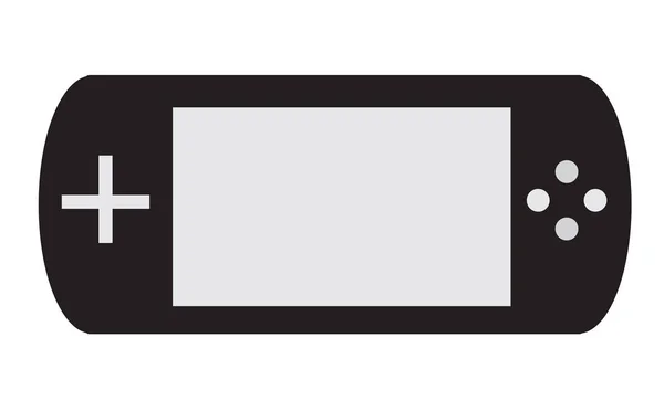 Icono de la consola de juego sobre fondo blanco. señal de consola de juegos. plano s — Vector de stock