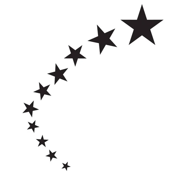 Stjärnikonen. Star design tatueringar. — Stock vektor