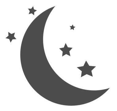 Beyaz arka plan üzerinde uyku simgesi. düz stil. uyku işareti.