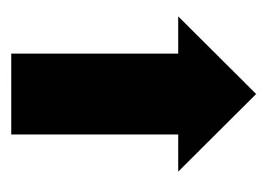 Beyaz arka plan üzerinde ok simgesi. ok işareti. siyah ok simgesi. 