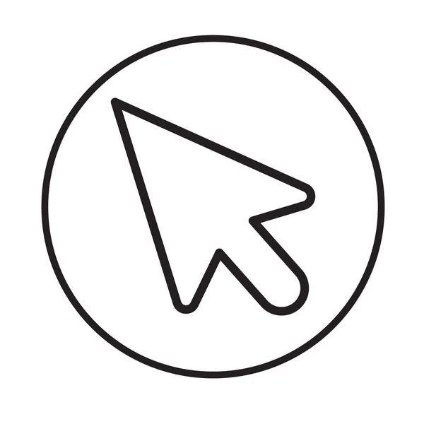 Cursor icon on white background. cursor sign. flat style. cursor — Stock Vector