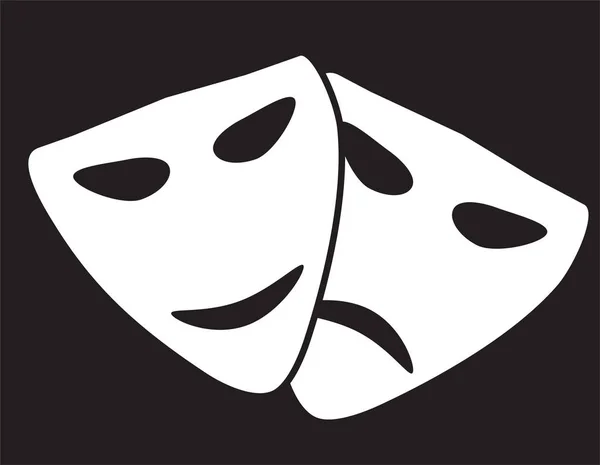 Театральные маски. Векторное искусство — стоковый вектор