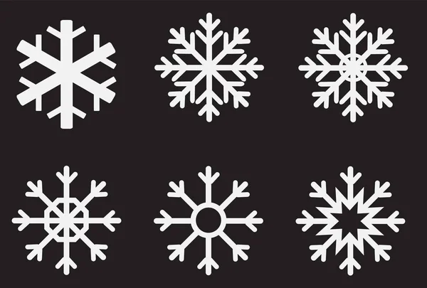 Geladeira floco de neve. conjunto de floco de neve para design de Natal. floco de neve refrigerator.sign. (em inglês) estilo plano . — Vetor de Stock