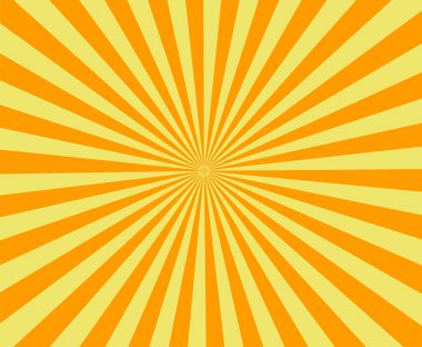 Retro turuncu arka plan. Sunburst ray retro arka plan.