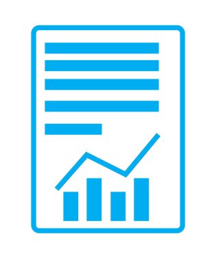 rapor metin dosya simgesi beyaz arka plan üzerinde