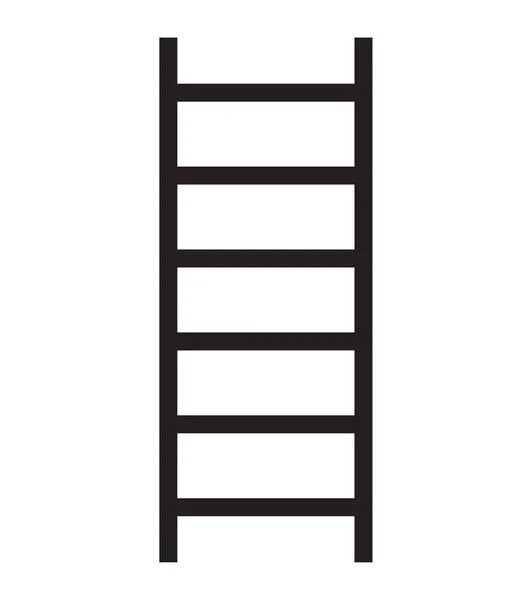 Лестница иконка лестницы на белом фоне. знак лестницы. Плоский стиль . — стоковый вектор