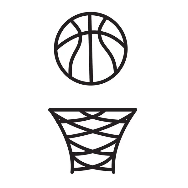 Basket rim ikonen på vit bakgrund. basket rim tecken. fl — Stock vektor