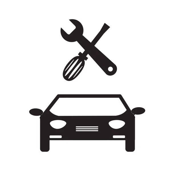 Icono de servicio de coche sobre fondo blanco. señal de servicio de coche . — Archivo Imágenes Vectoriales