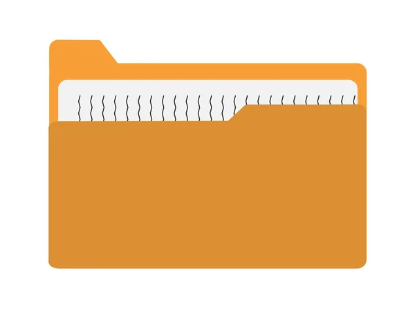 Ícone de pasta de arquivo amarelo no fundo branco. sinal de pasta. plano s —  Vetores de Stock