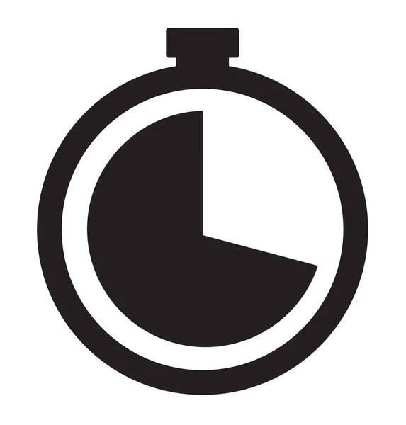 Horloge lijn vector pictogram op witte achtergrond. Let op teken. vlakke stijl. — Stockvector