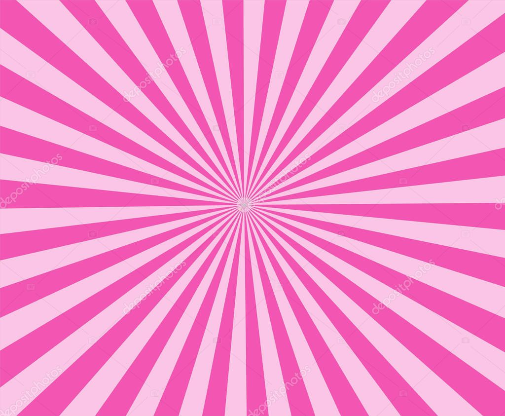 Fondo: rayas rosados | Fondo de rayas rosa raya moderno. backg abstracto rosa sunburst — Vector